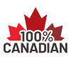 100% Canadian Logo